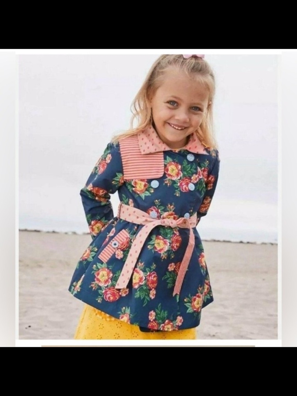 Matilda Jane Mixed Print Belted Trench